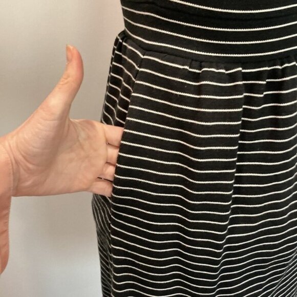 Madewell Pierside Black Stripe Dress - Picture 8 of 13